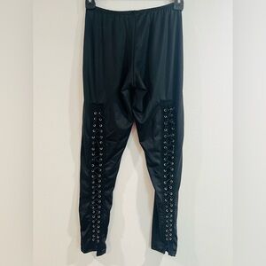 Black Lace-Up Stretchy Leggings. Size OS but it fits like S/M